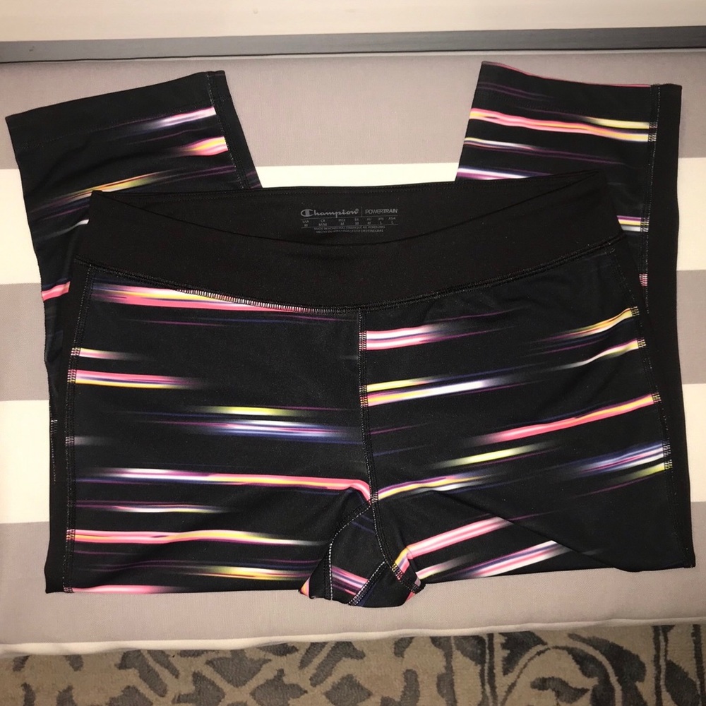 Champion Patterned Cropped Leggings Size:M